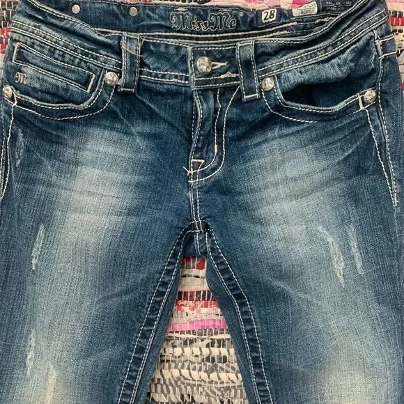 Miss Me Boot Cut Bedazzled Jeans - Picture 4 of 4